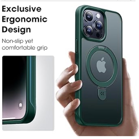 For iPhone 13 Pro Case with Stand 2-in-1 Magnetic & Built-in Invisible Kickstand - Picture 4 of 9